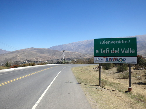 Welcome to Tafí del Valle (I think that there is are two Tafís).